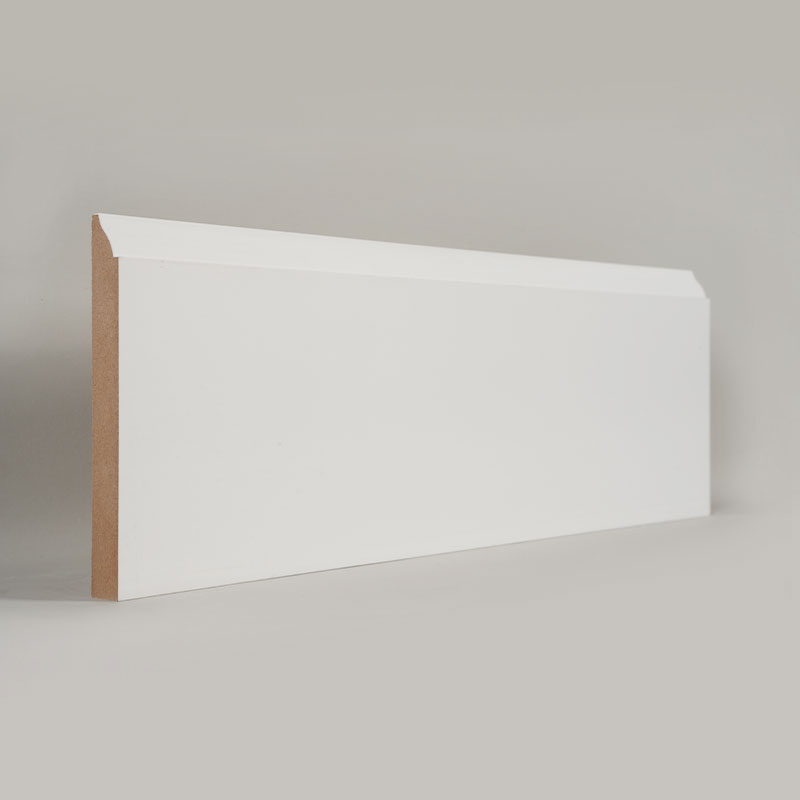 MDF-plint (met vulmiddelprimer en parelwit) 3/5 