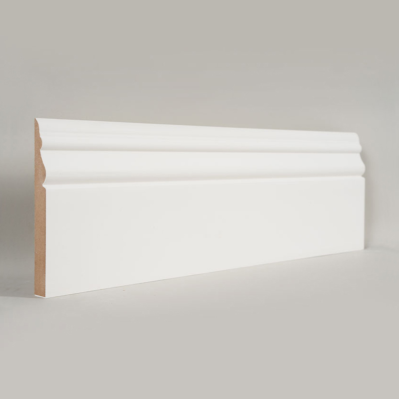 MDF-plint (met vulmiddelprimer en parelwit) 3/5' x 5'