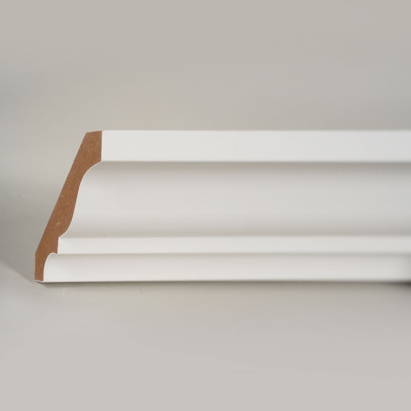 MDF-kroonlijst (met vulprimer en parelwit) 3/5 'x 3 1/4'