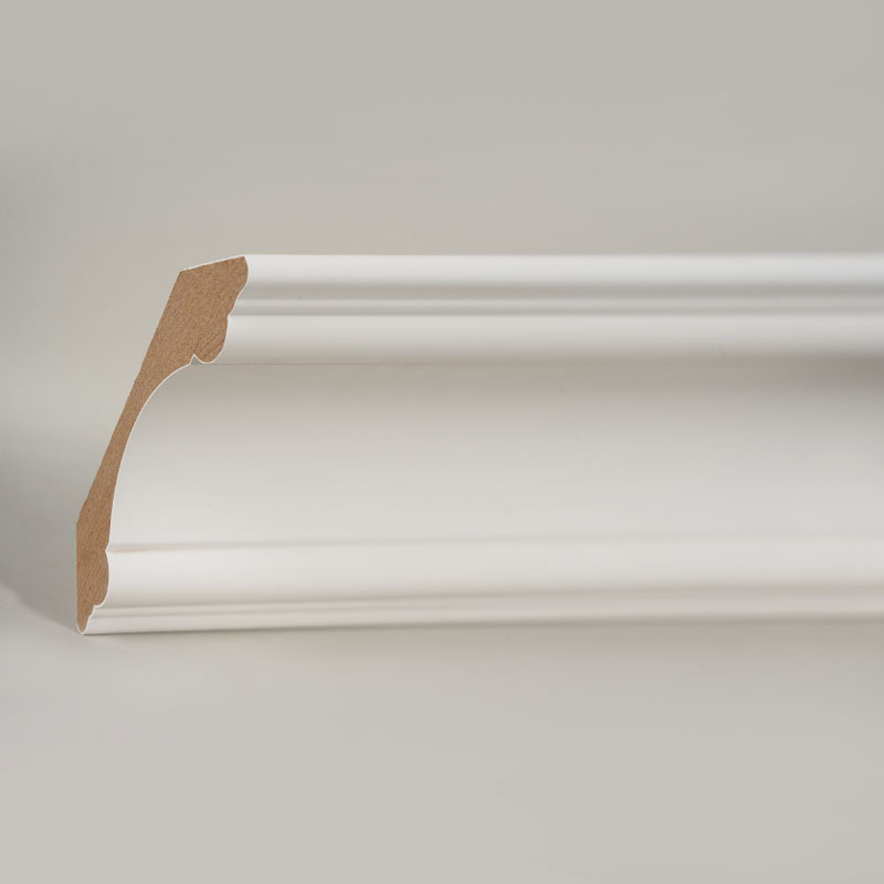 MDF-kroonlijst (met vulprimer en parelwit) 3/4 'x 3 3/8'