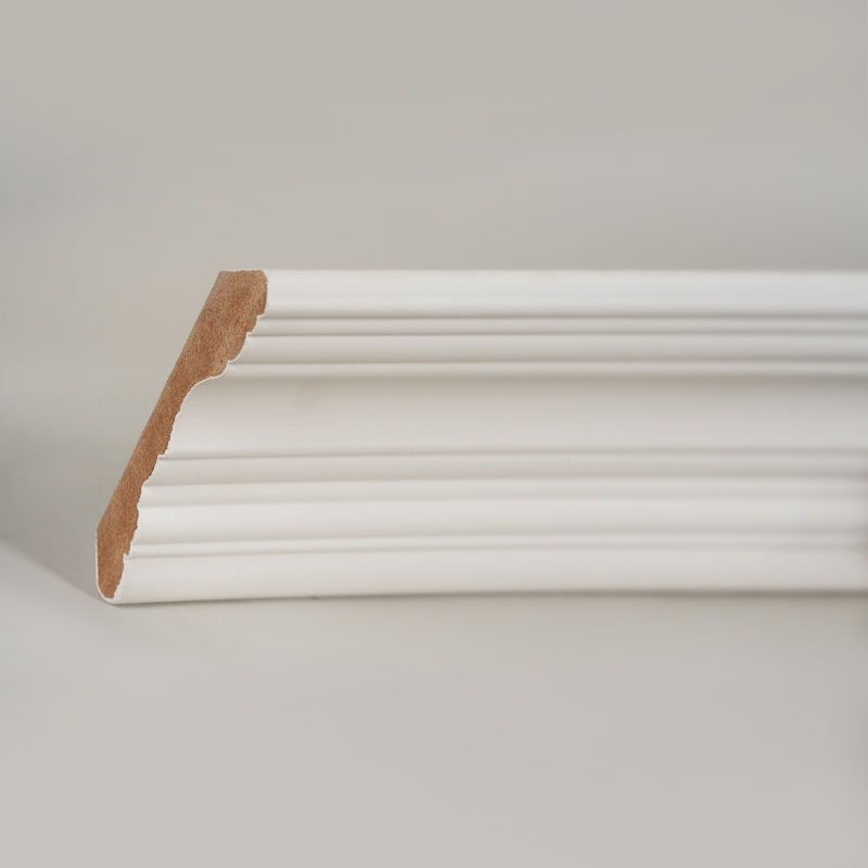 MDF-kroonlijst (met vulprimer en parelwit) 3/5' x 3 4/9'