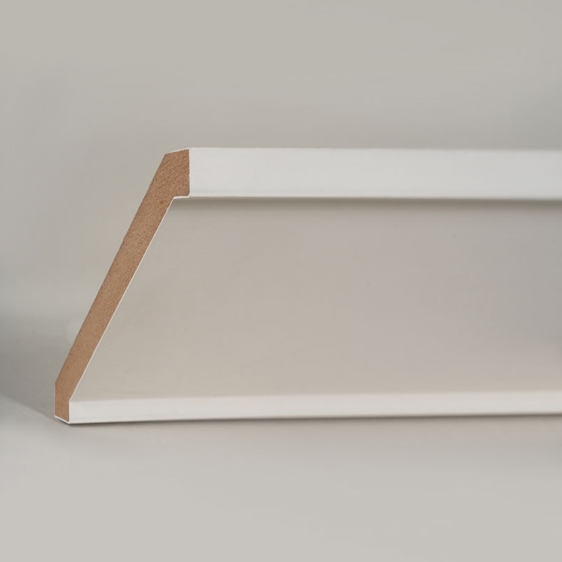 MDF-kroonlijst (met vulprimer en parelwit) 3/5 'x 4 1/4'