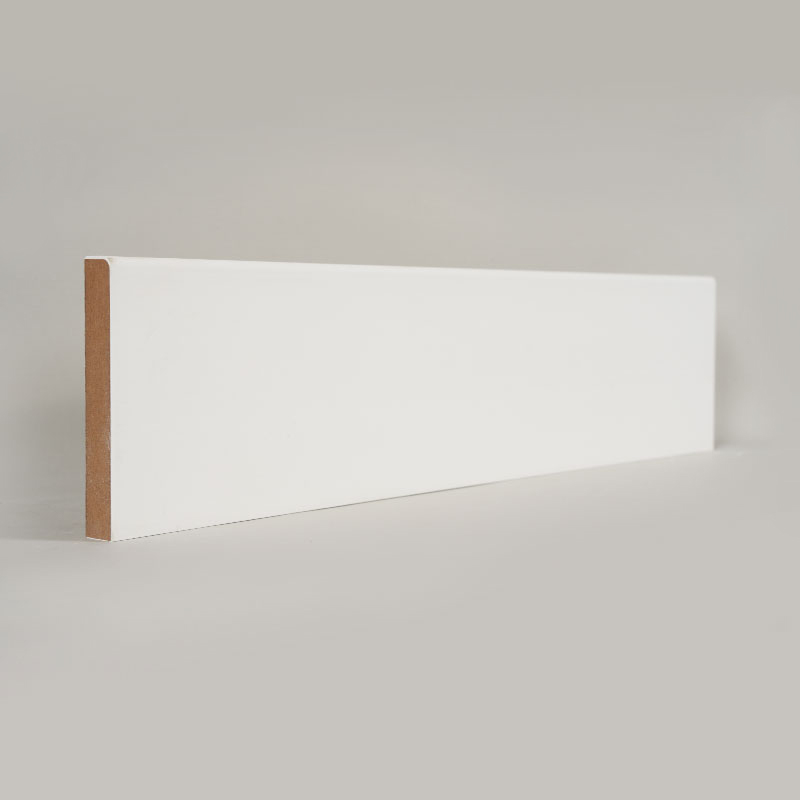 MDF-plint (met vulmiddelprimer en parelwit) 1/2 'x 3 1/2'