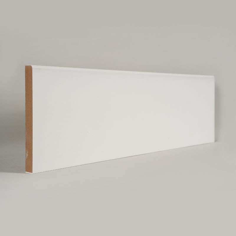 MDF-plint (met vulmiddelprimer en parelwit) 1/2 'x 4 1/2'