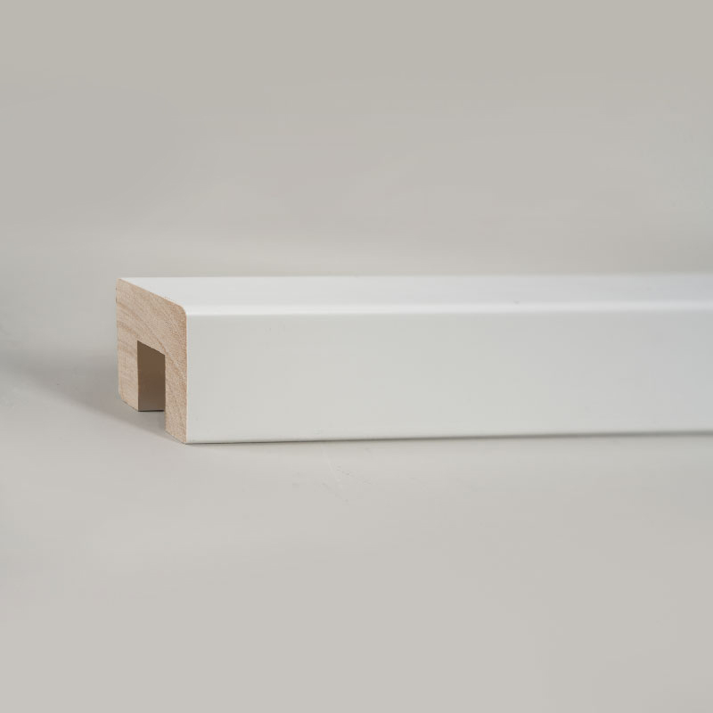 Massief houten trapleuningen (met vulmiddelprimer en geverfd) - Zwitsers wit 1 1/6 'x 1 1/6'