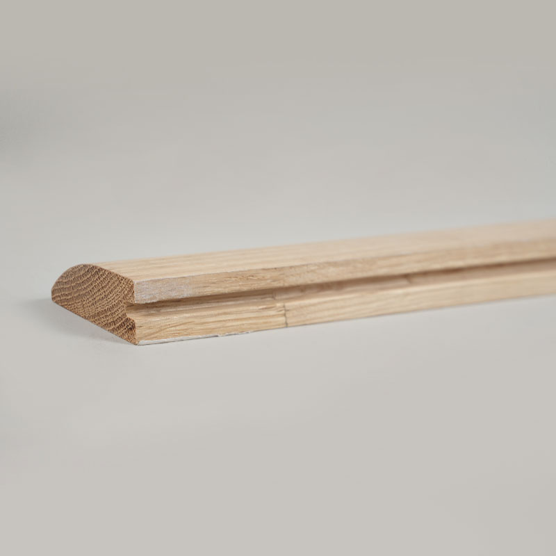 Wit eiken hele stuk houtblokken Reducer (verf onafgewerkt) - eiken natuurlijke kleur 3/5'x1 31/32'