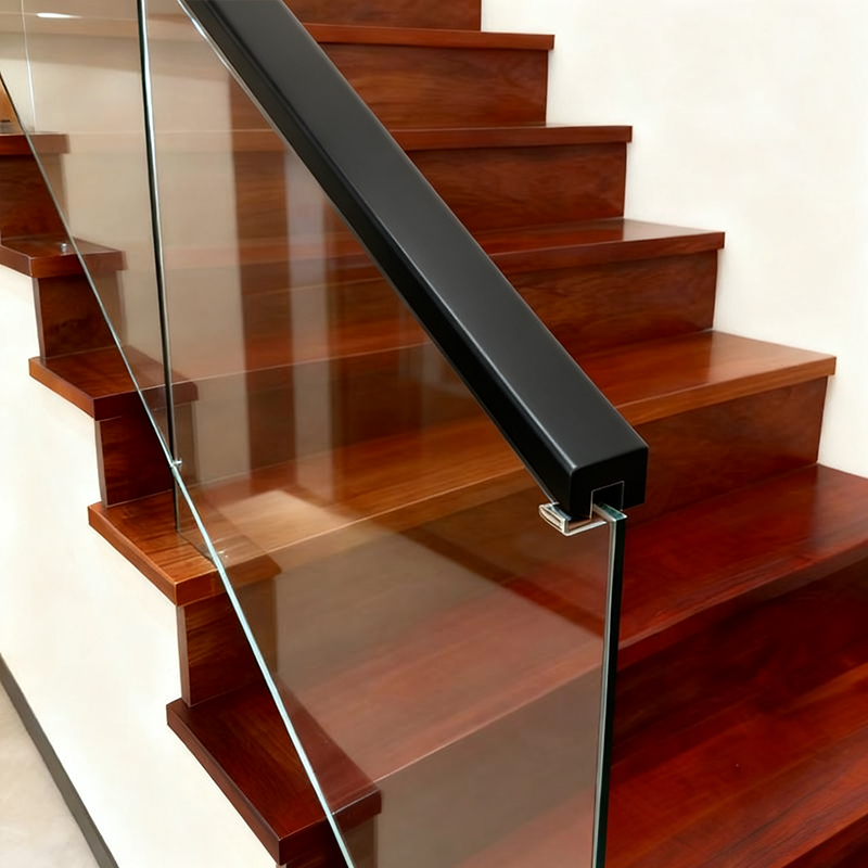 Massief houten trapleuningen (met vulmiddelprimer en geverfd) - München 1 1/6 'x 1 1/6'