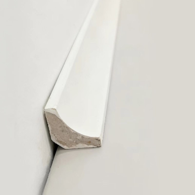 Massief houten binnenhoeklijst/Scotia-lijst (met vulmiddelprimer) - Wit 3/5'x3/5'