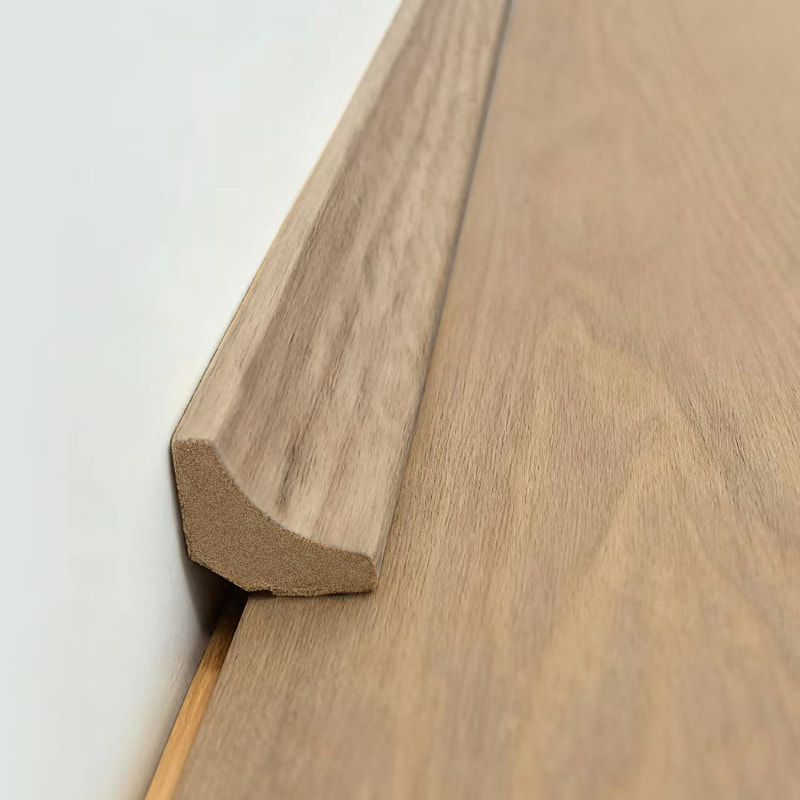 MDF binnenhoeklijst/Scotia-lijst (omwikkeld met wit eiken fineer + verf) - natuurlijke eiken kleur 7/8' x 7/8'
