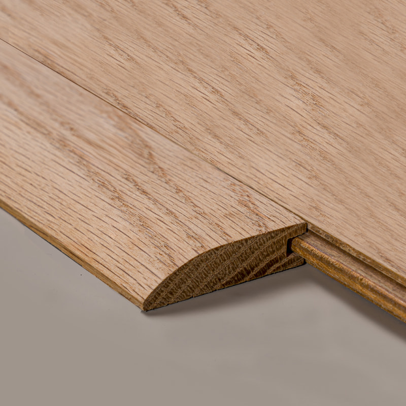 Wit eiken hele stuk houtblokken Reducer (verf onafgewerkt) - eiken natuurlijke kleur 3/5'x1 31/32'